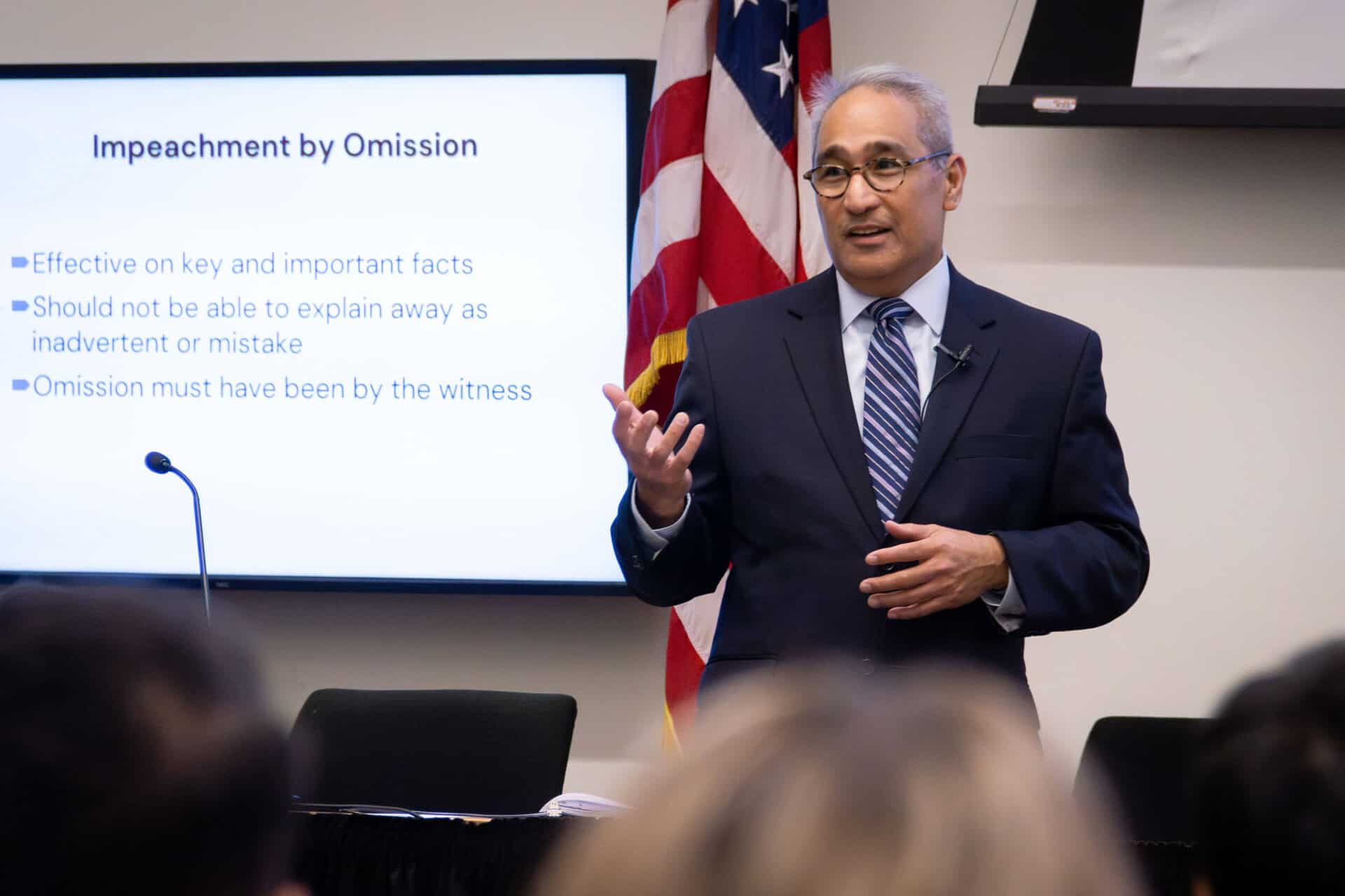 Judge Cumba presenting during the Trial Program